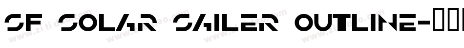 SF Solar Sailer Outline字体转换